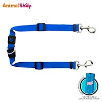 Acoplador De Correa Para Perro Doco L Azul 2.5 X 35-50Cm